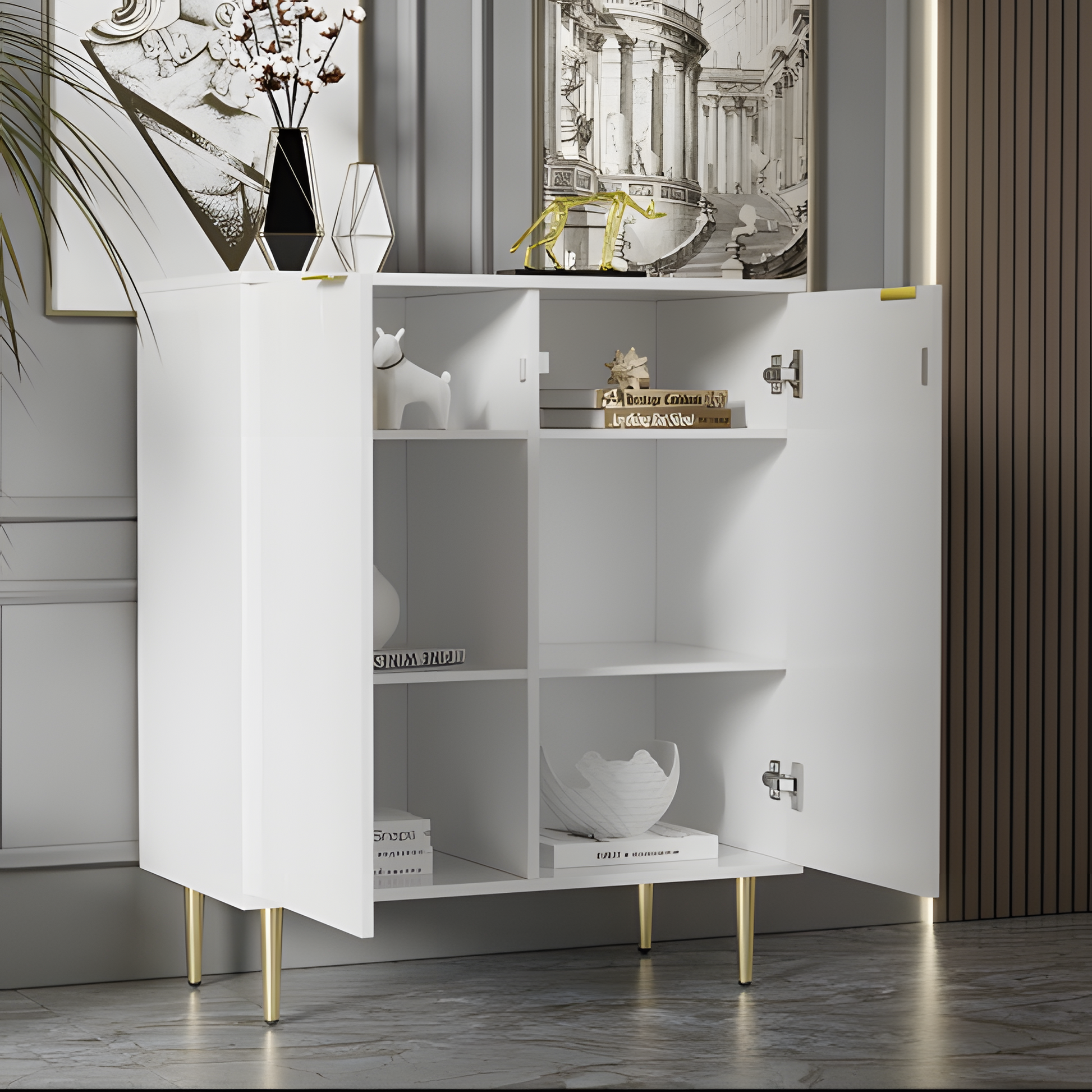 Sideboard „FLOREA“ – Eleganter Stauraum mit floraler Front