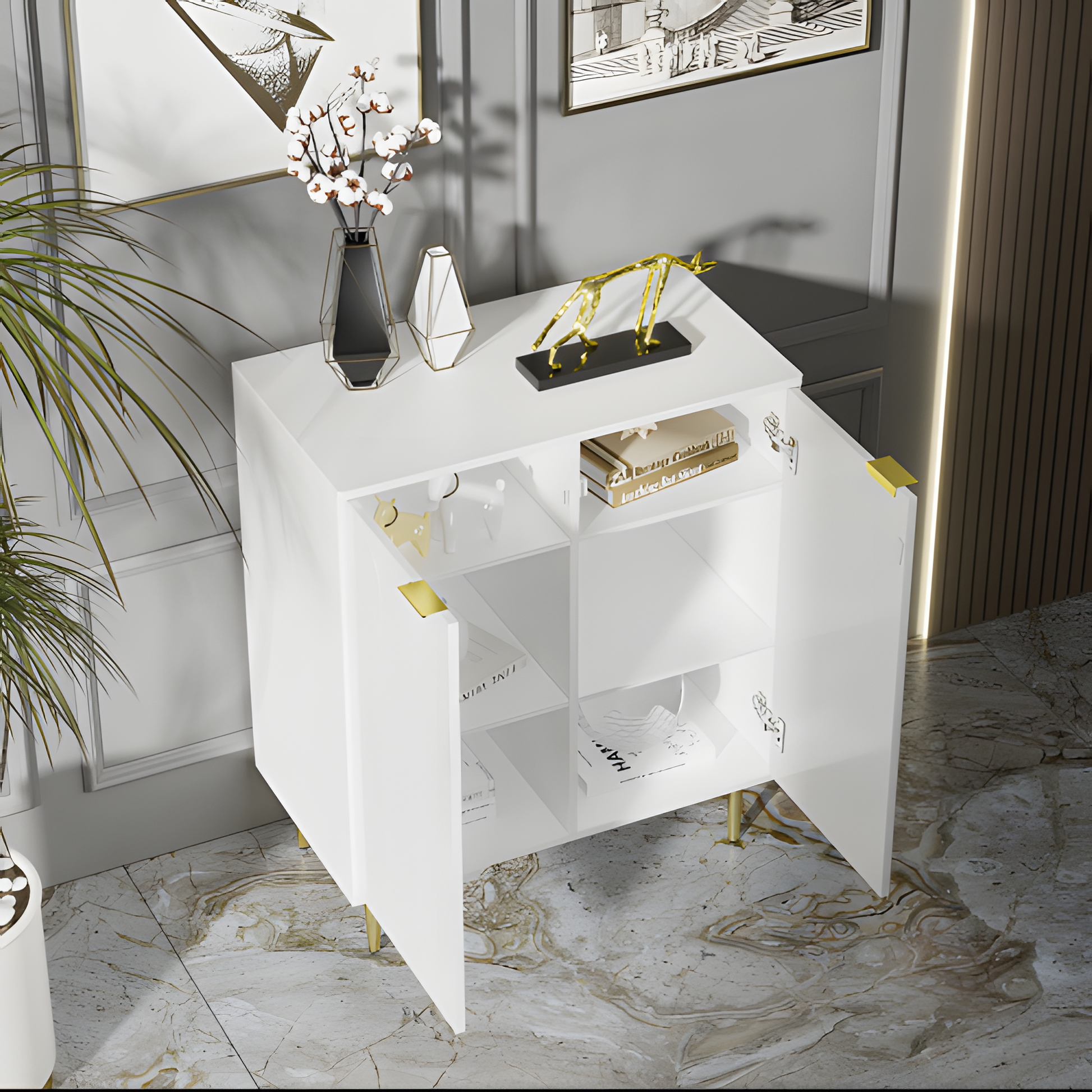Sideboard „FLOREA“ – Eleganter Stauraum mit floraler Front