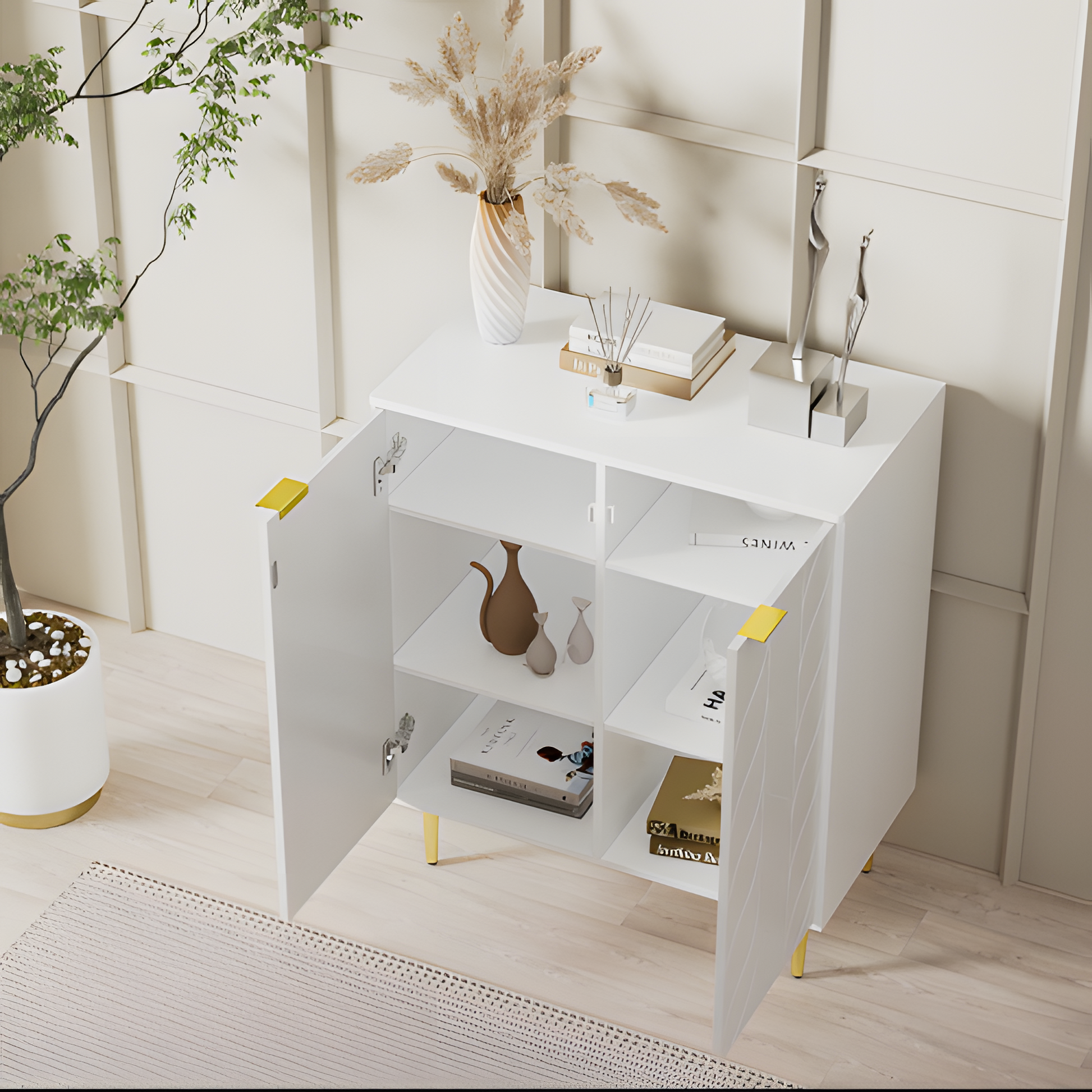 Sideboard „FLOREA“ – Eleganter Stauraum mit floraler Front