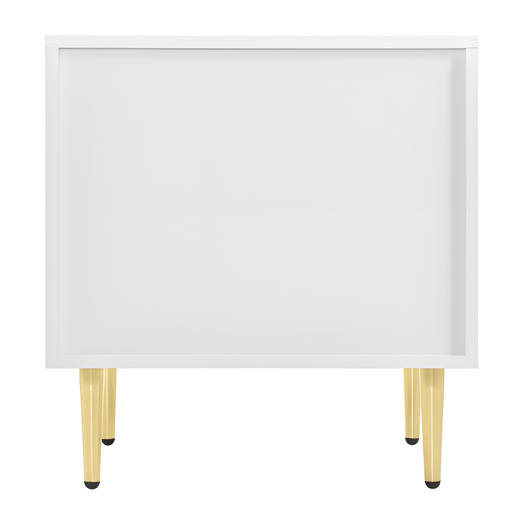 Nachttisch-Set „FLOREA“ – 2er-Set mit floraler Front &amp; Goldakzenten 🌸