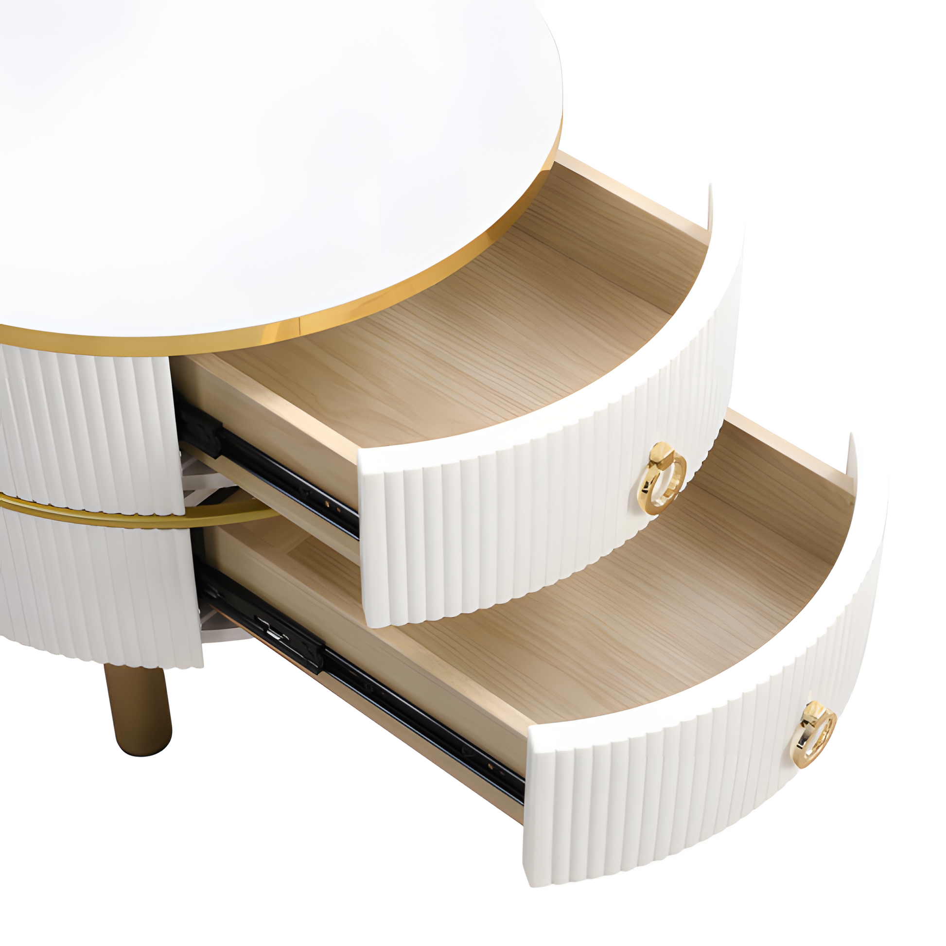 „DUOTABLE“ – 2-in-1 Couchtisch-Set in Hochglanz & Glasoptik