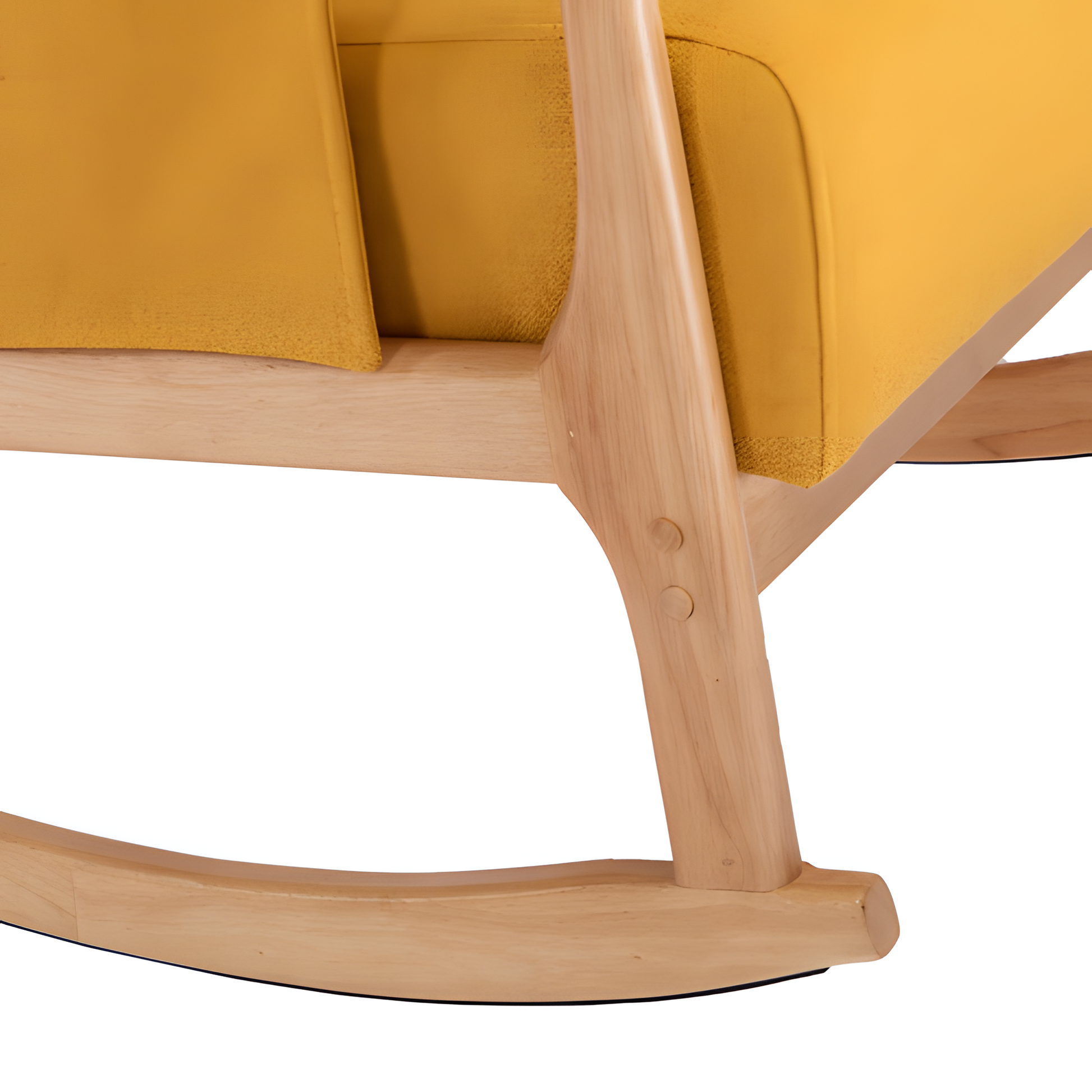 COOLMORE Schaukelstuhl mit Hocker – Komfort & Stil in sonnigem Gelb