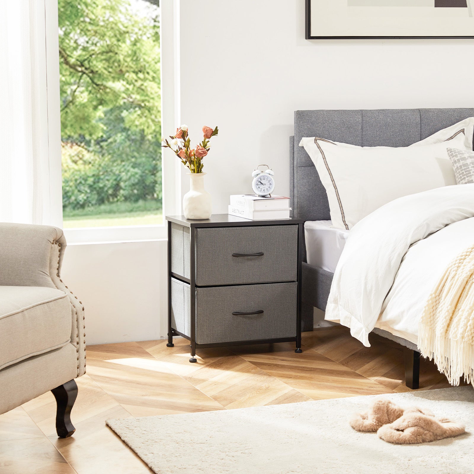 "MODUNO" – Stoff-Schubladenkommode (2er-Set)