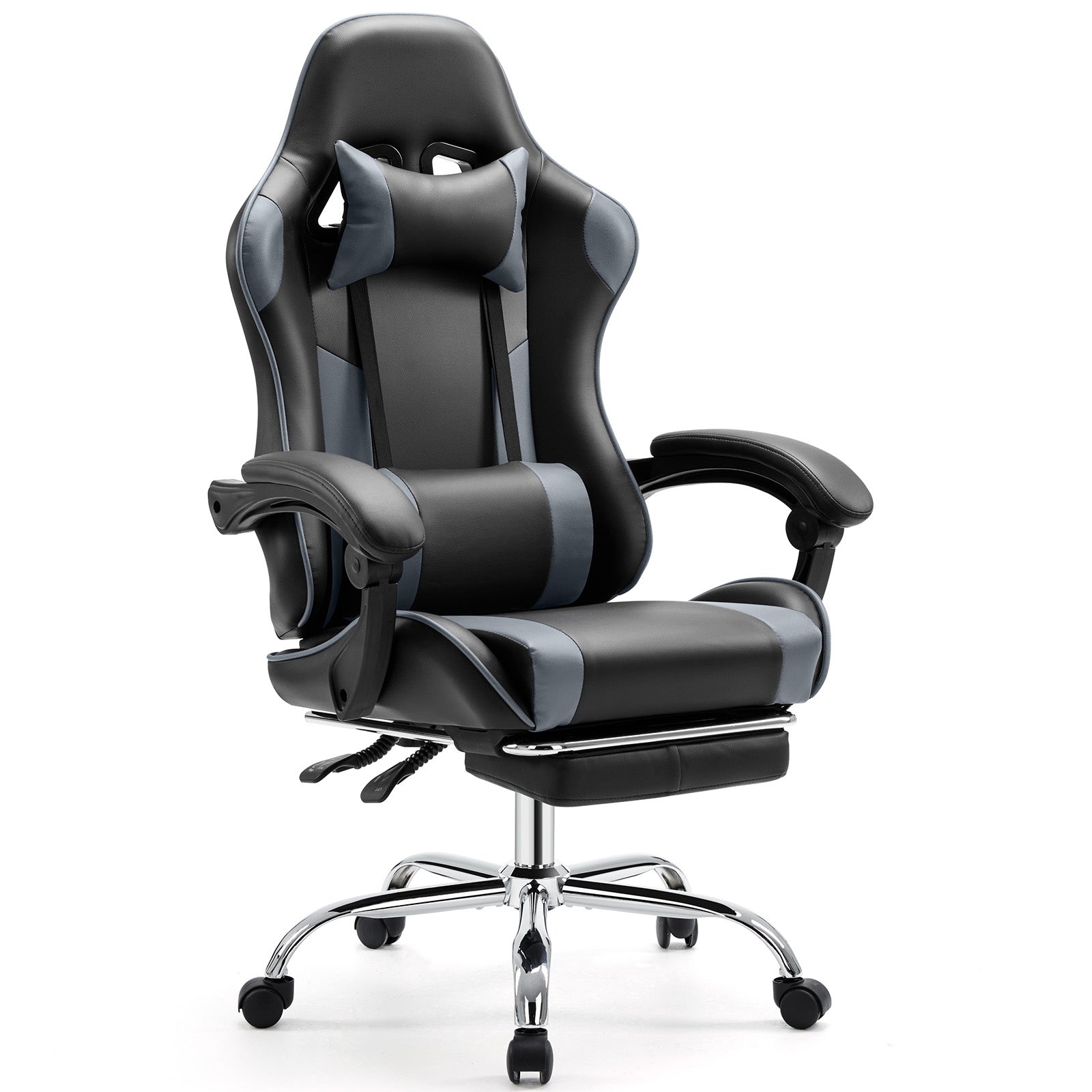 "VORTEX" Gaming-Stuhl mit Kopfstütze & Fußstütze – 5 Farben