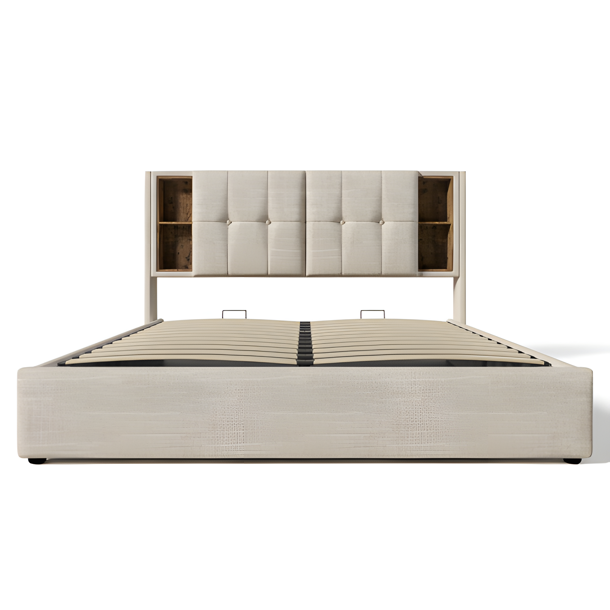 Polsterbett „Helena“ – 180x200 cm mit kabellosem Laden & USB-C