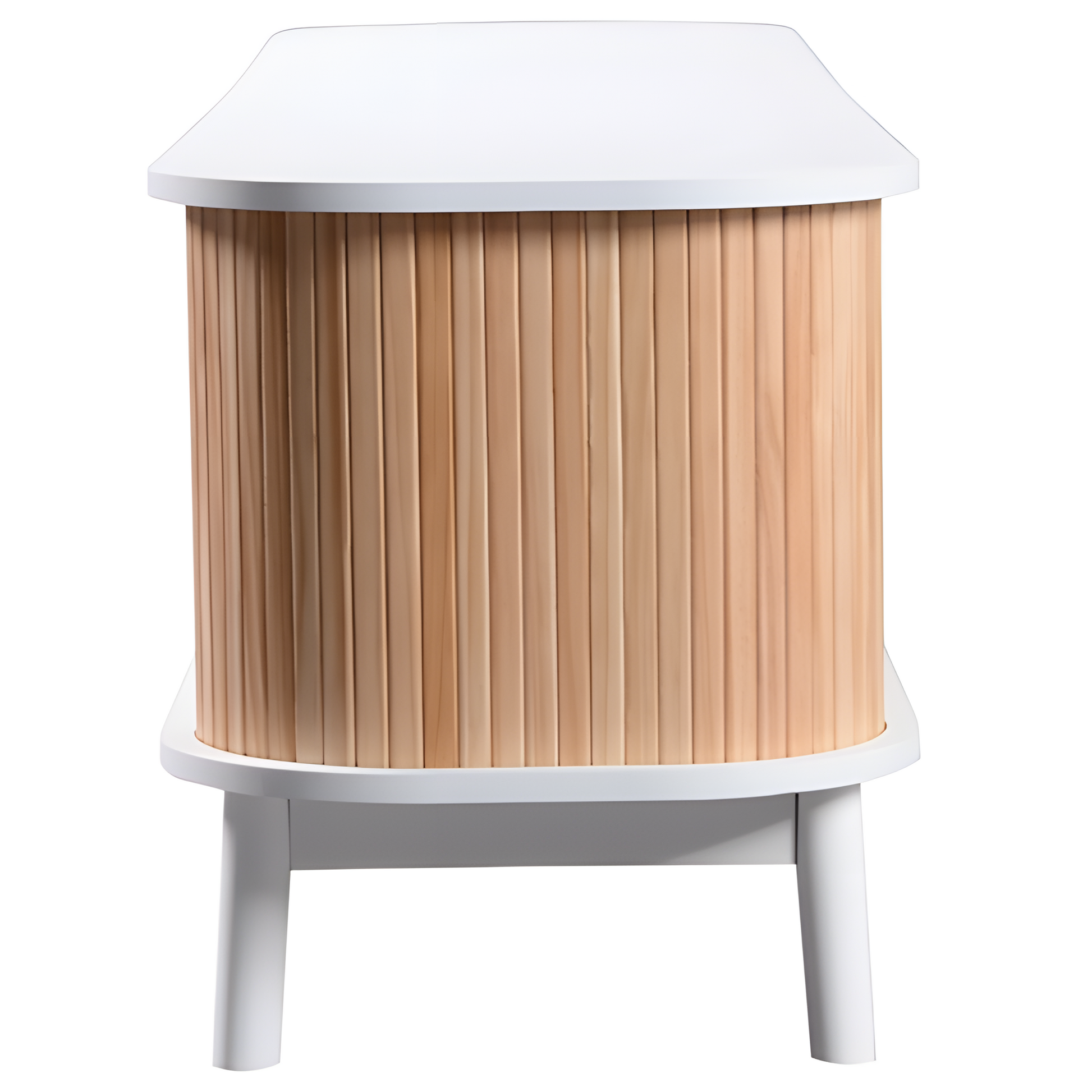 TV-Schrank „RATTANA“ – Natürliches Design mit Rattandetails & Stauraum