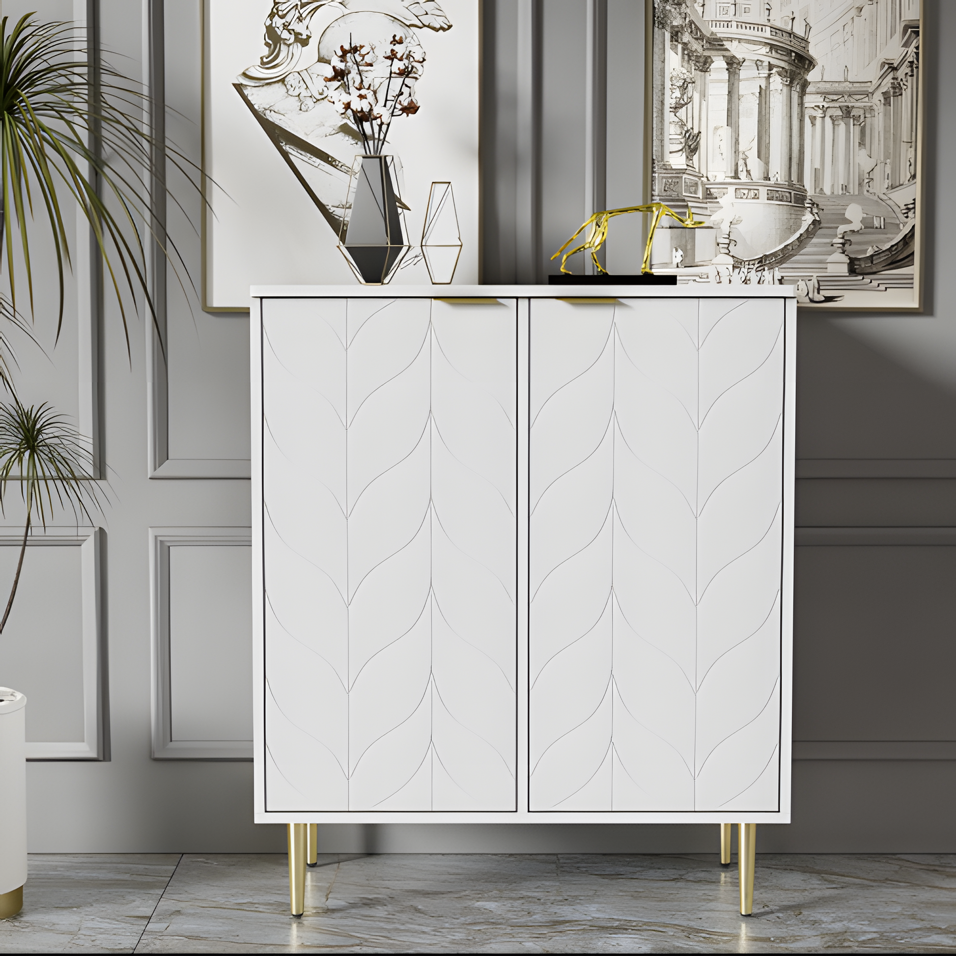 Sideboard „FLOREA“ – Eleganter Stauraum mit floraler Front