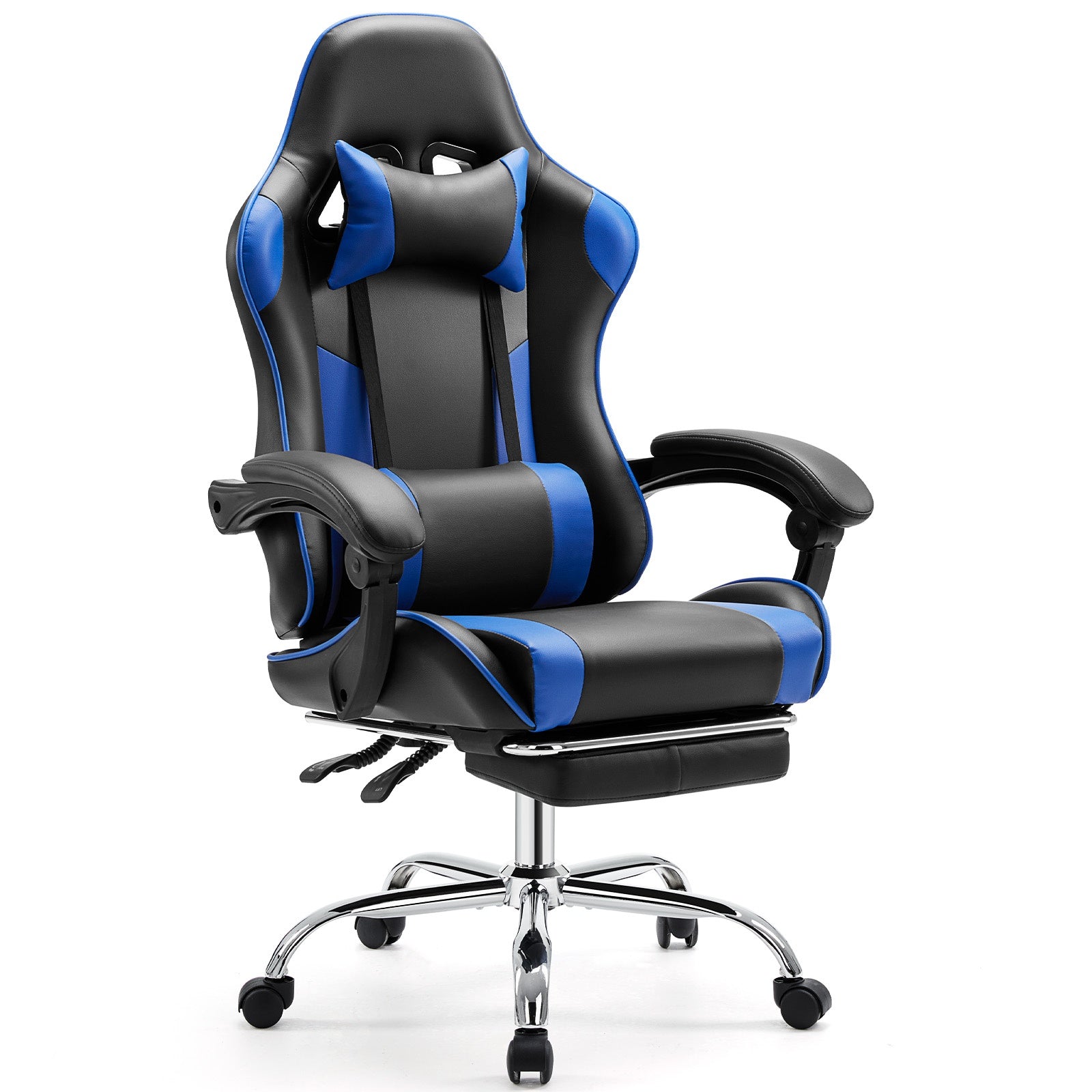 "VORTEX" Gaming-Stuhl mit Kopfstütze & Fußstütze – 5 Farben