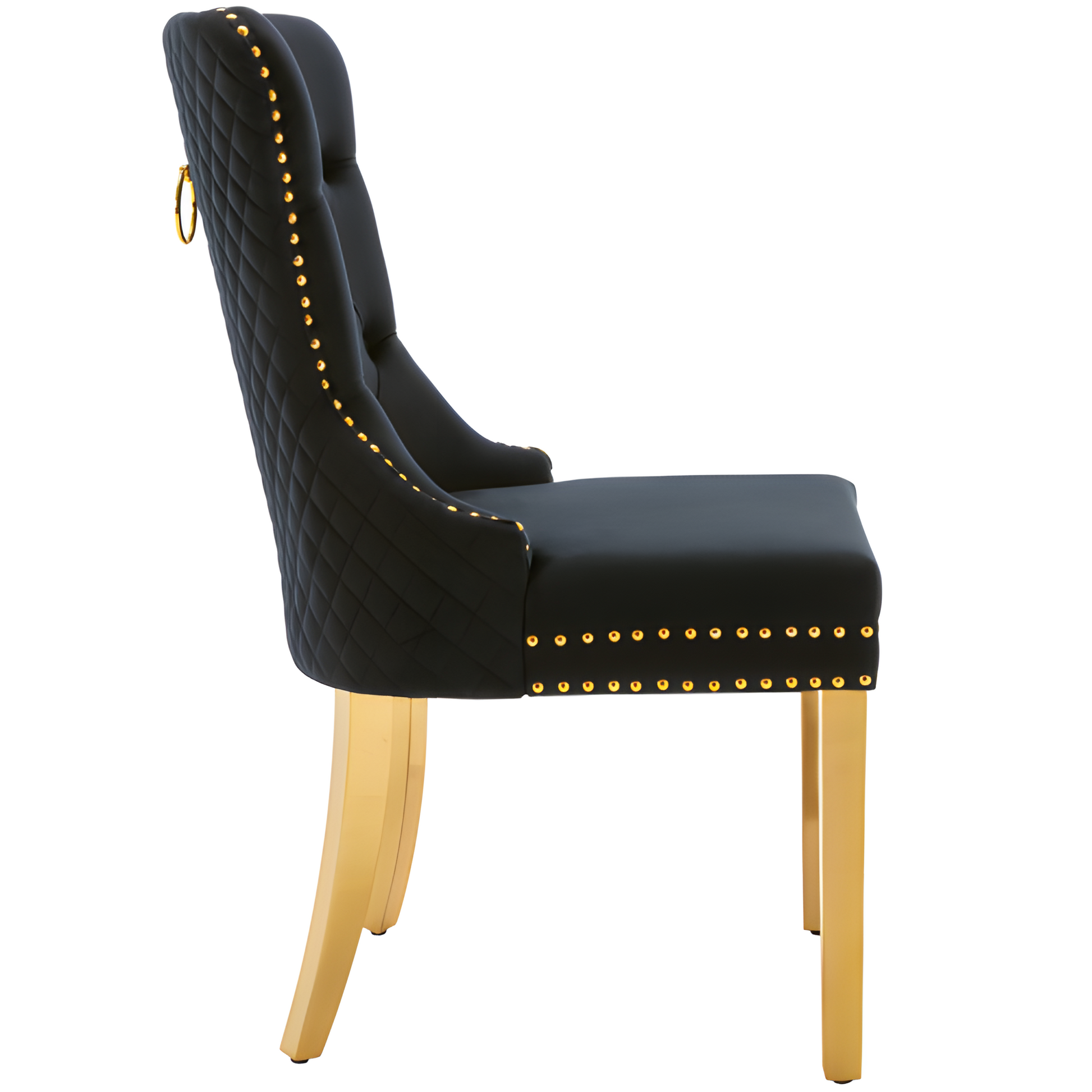 Esszimmerstuhl "NOIR" – 2er-Set mit Samt, Gold & Stil ✨