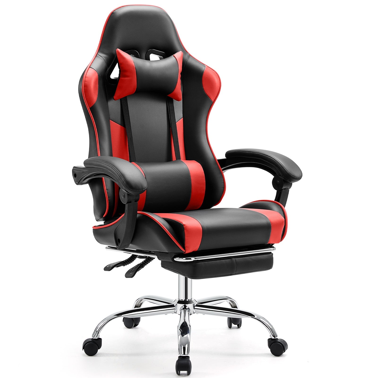 "VORTEX" Gaming-Stuhl mit Kopfstütze & Fußstütze – 5 Farben