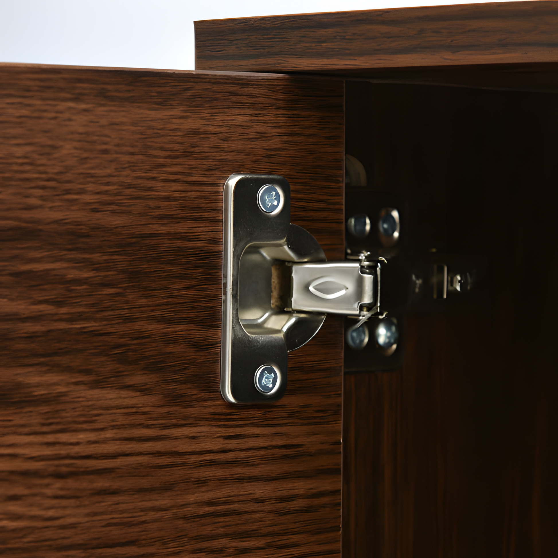 TV-Lowboard „Natura“ – Massivholzfurnier & goldene Griffe | 155 × 38 × 48 cm