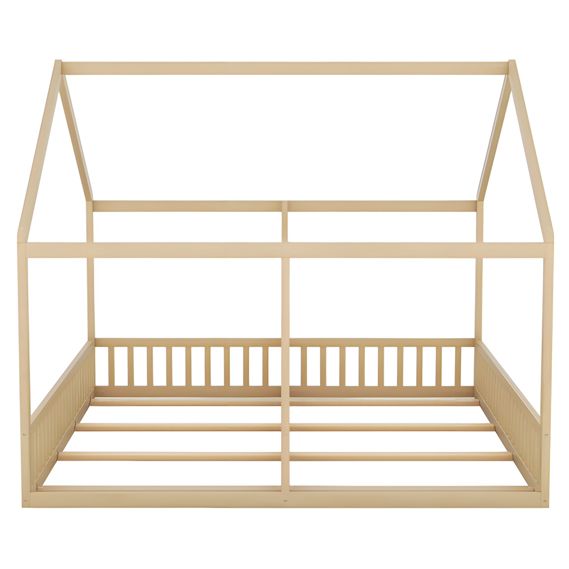 Kinderbett "DOPPELTRAUM" – Hausbett 2-in-1 aus Kiefernholz