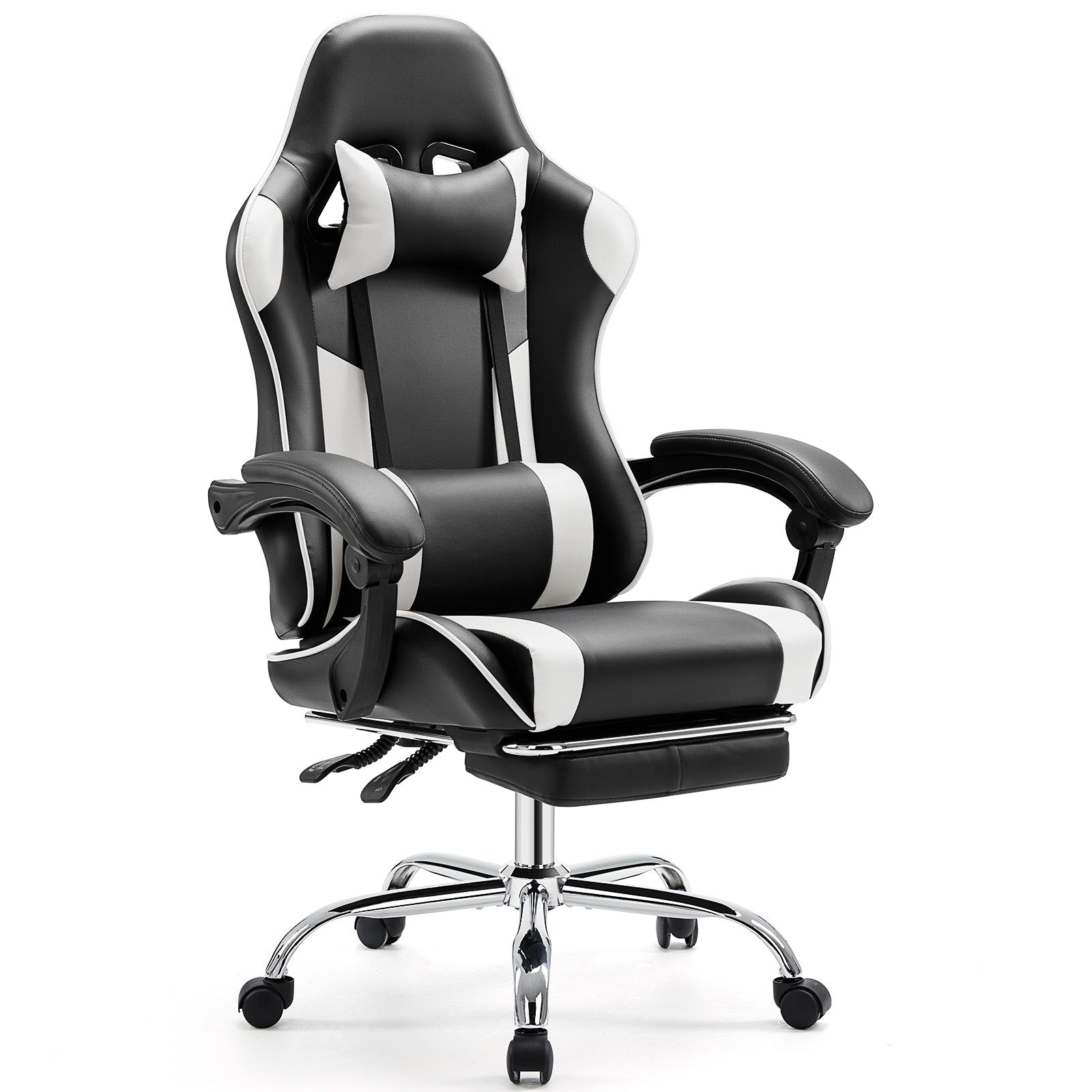"VORTEX" Gaming-Stuhl mit Kopfstütze & Fußstütze – 5 Farben