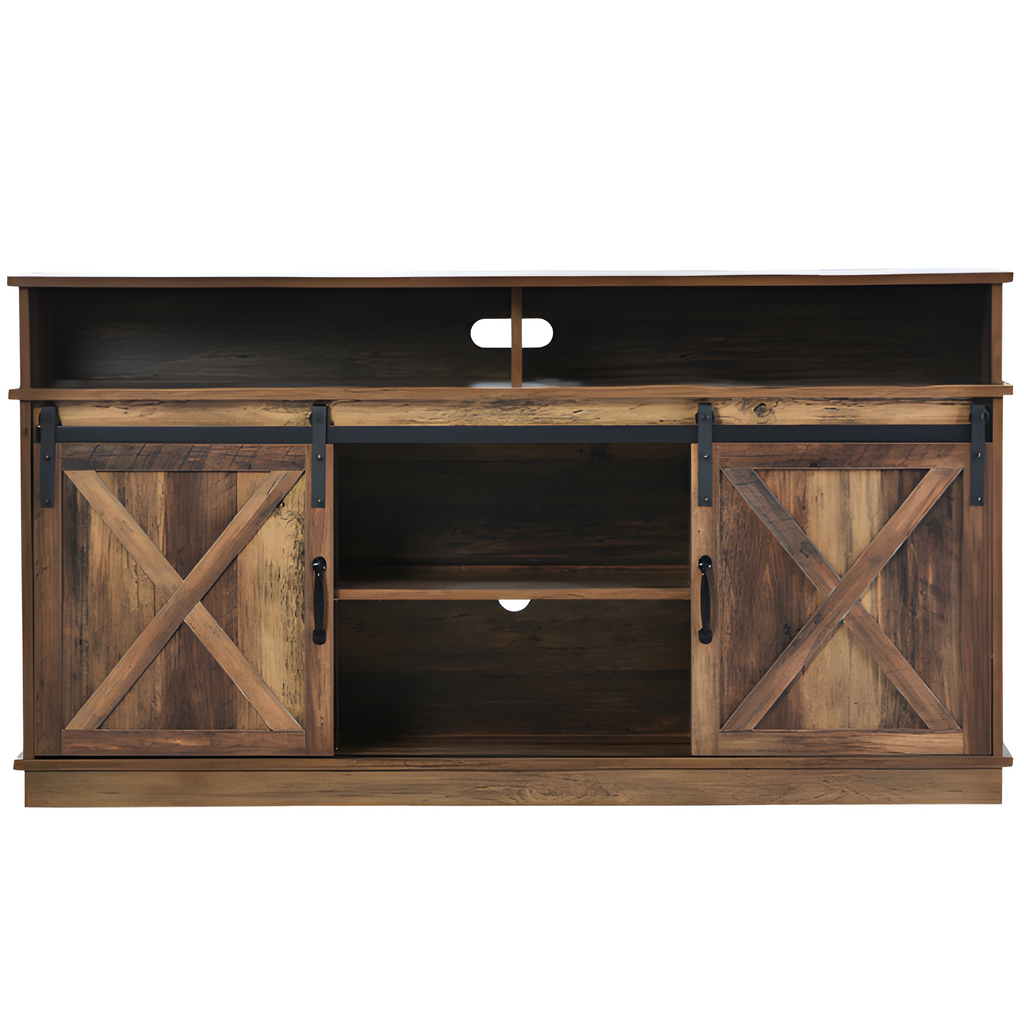 TV-Schrank "LANDHAUS" – Rustikales Sideboard mit Schiebetüren