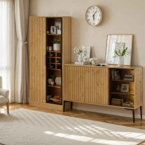 "LUXVUE" Badschrank-Set mit LED – Eleganz & Ordnung in Perfektion